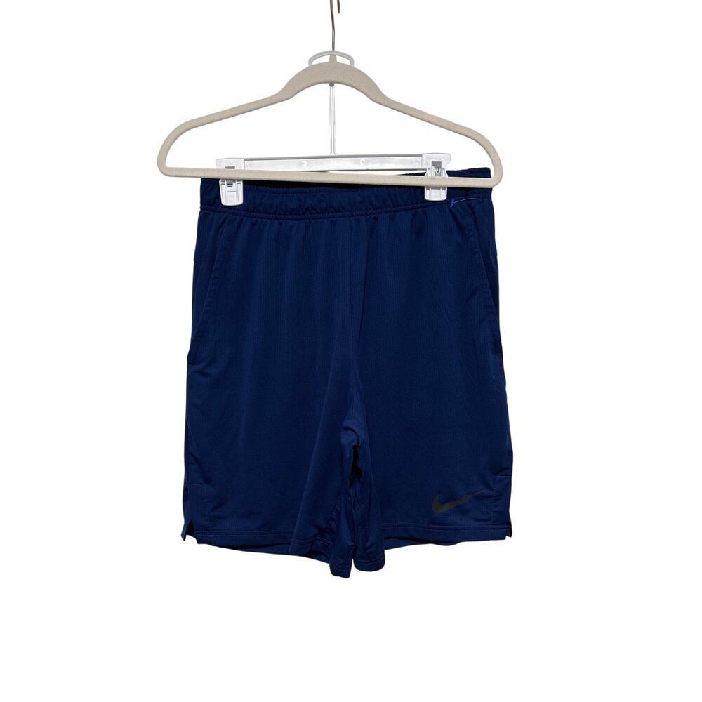 Nike Navy Blue Mens Athletic Shorts Size L - Picture 2 of 6